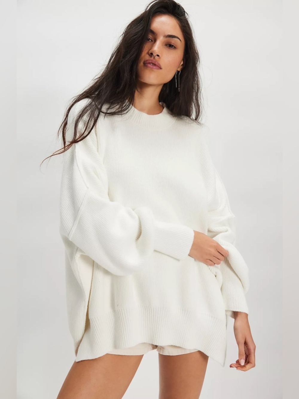 FREE PEOPLE Easy Street Tunic in White L